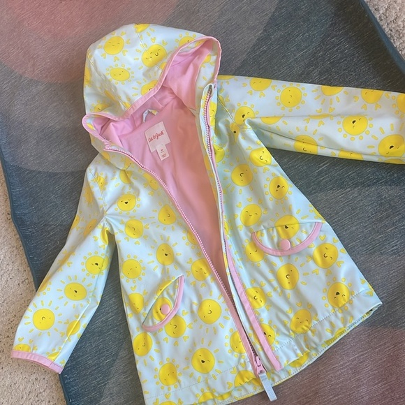 Cat & Jack Sunny Day Kids Adorable Raincoat - Picture 2 of 10